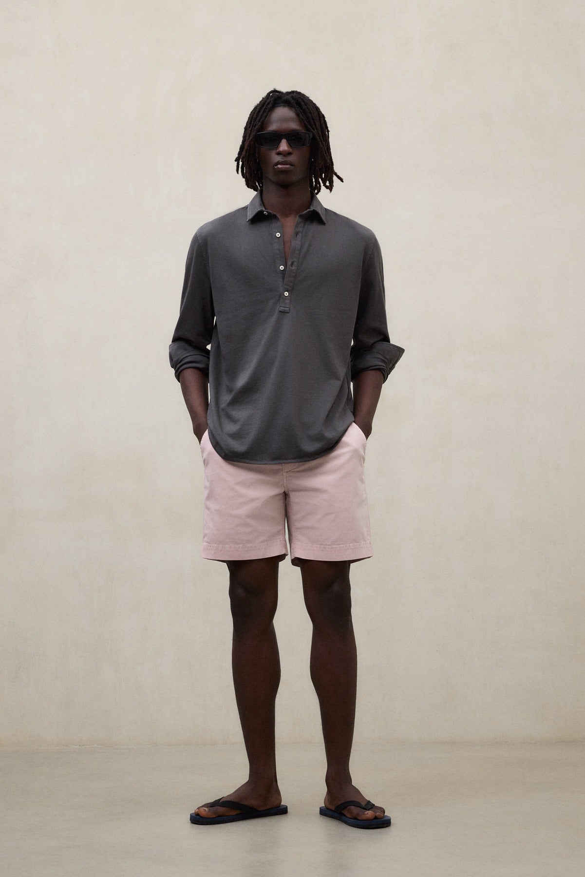 ecoalf-shorts-ethic-rosas-hombre-64-algod-n-regenerativo-tinte-natural-fit-regul image 1