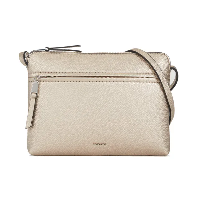 parfois-clutch-bandolera-con-bolsillo-exterior-mujer-talla-m-plateado image 1
