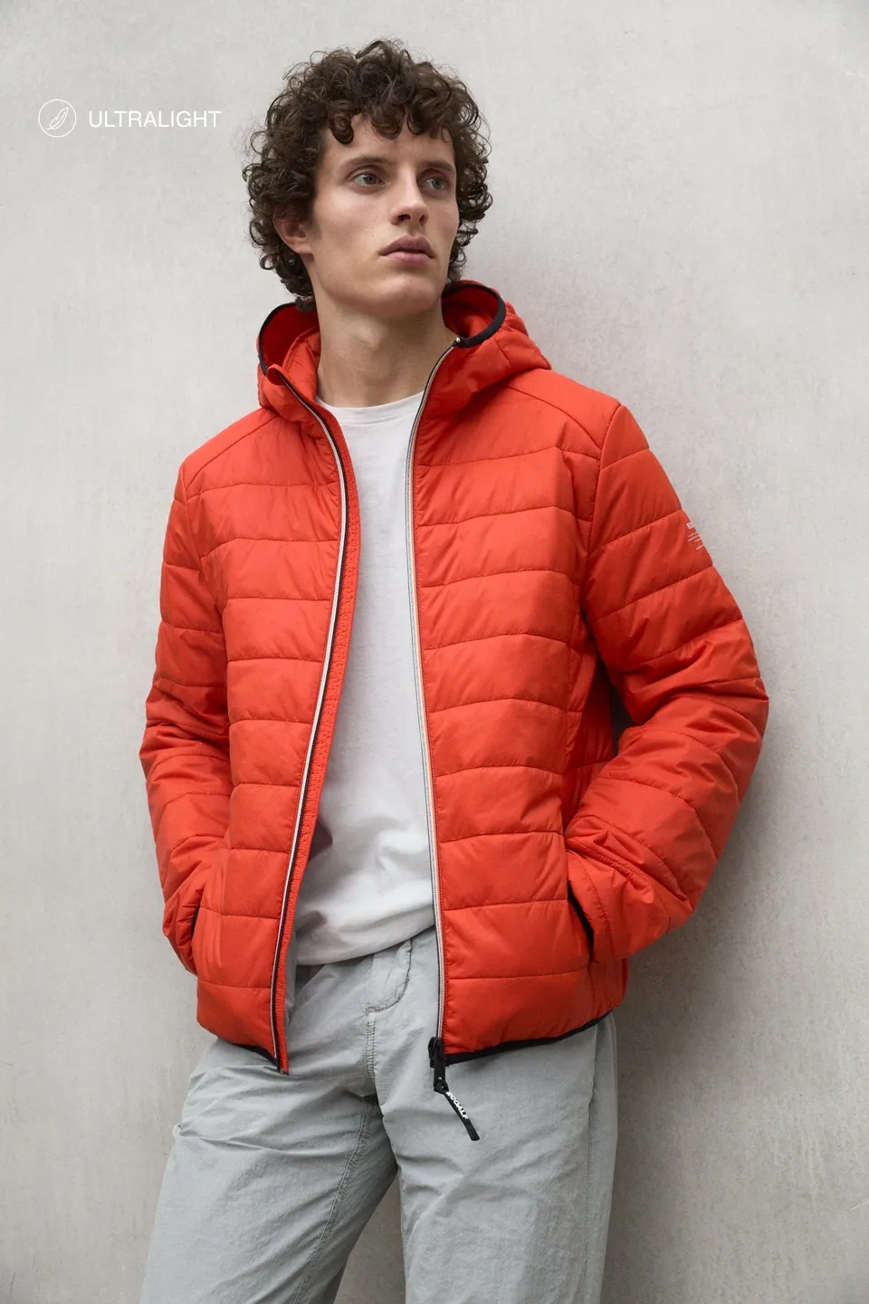 ecoalf-chaqueta-atlantico-naranja-de-hombre-poliamida-reciclada-ultraligera-repe image 1
