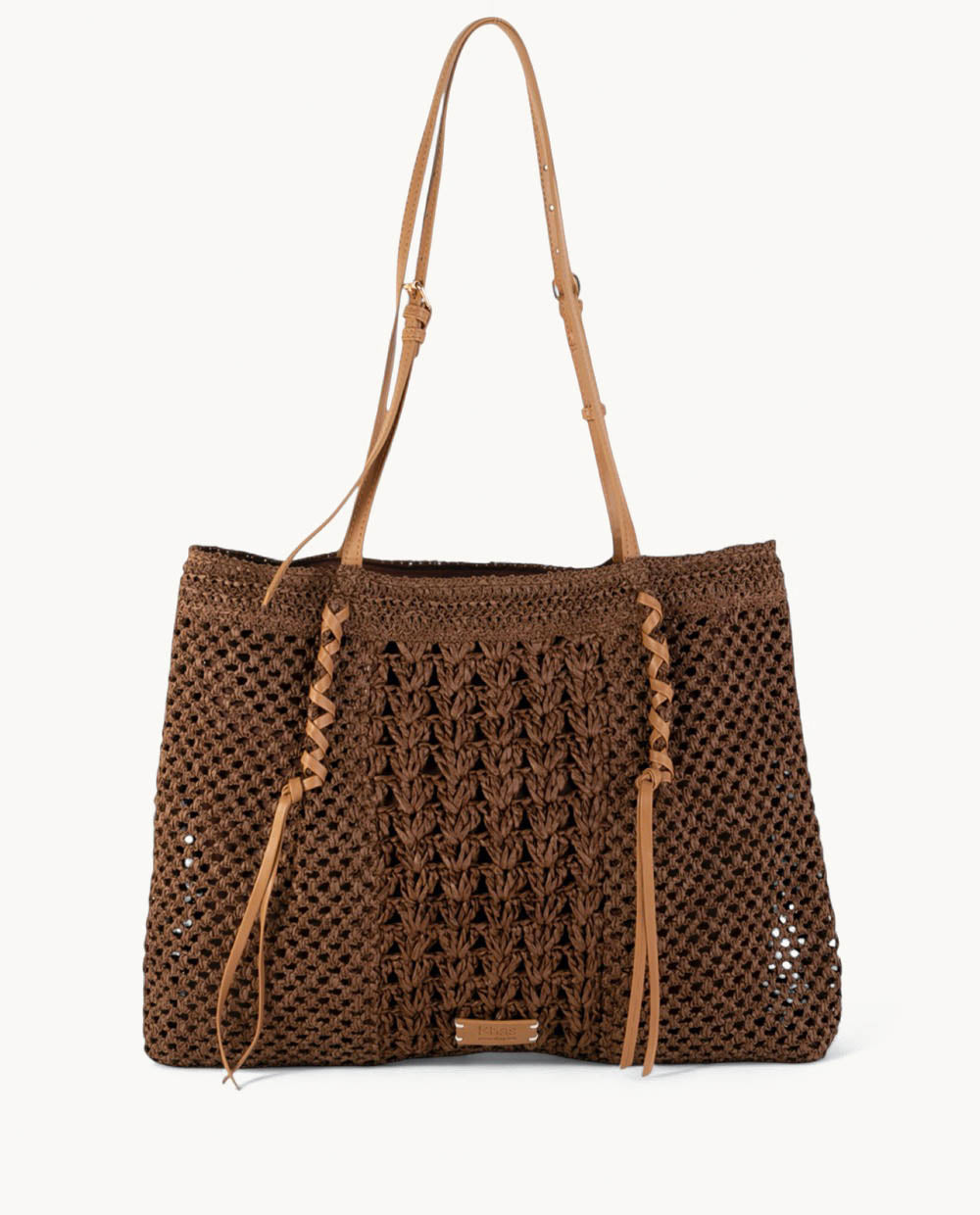 bolso-tote-kbas-de-fibra-natural-con-cremallera-color-marr-n image 1