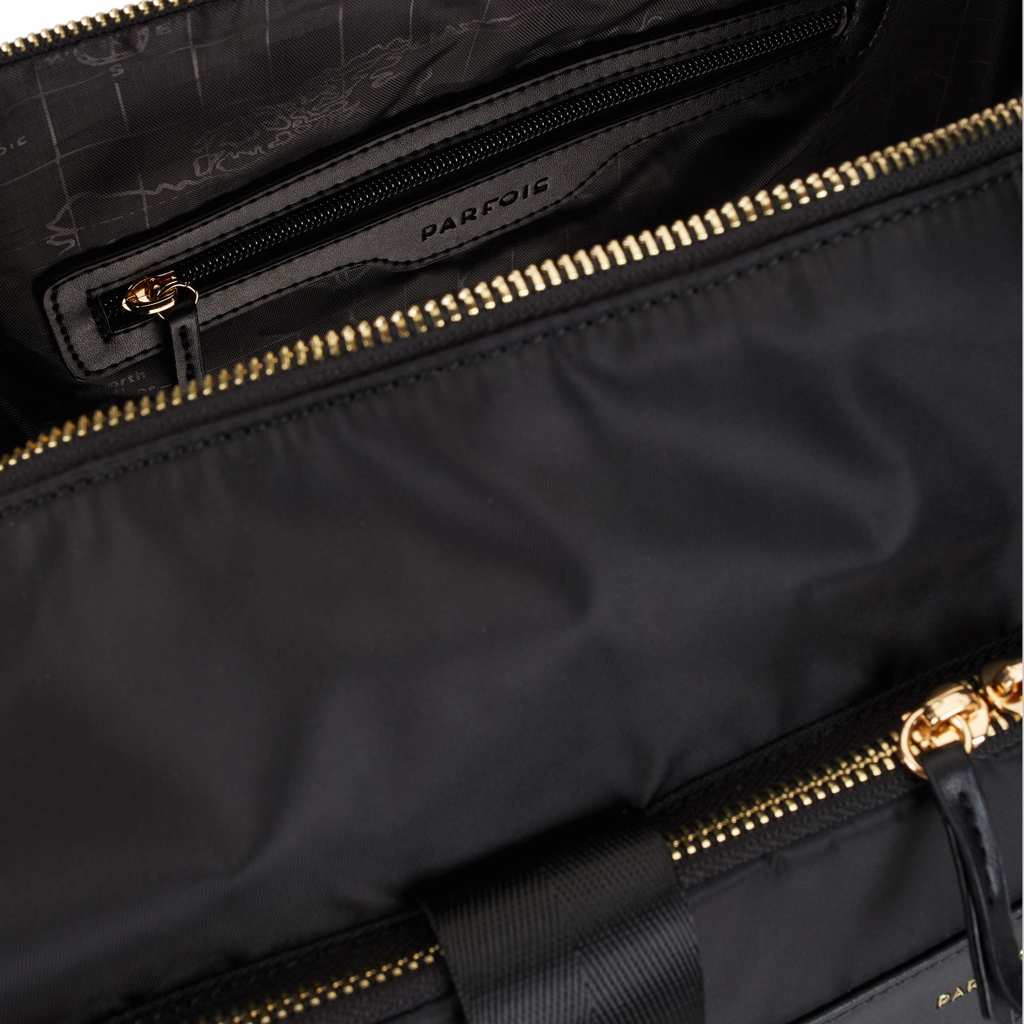parfois-bolso-de-viaje-de-nailon-mujer-talla-l-negro image 5