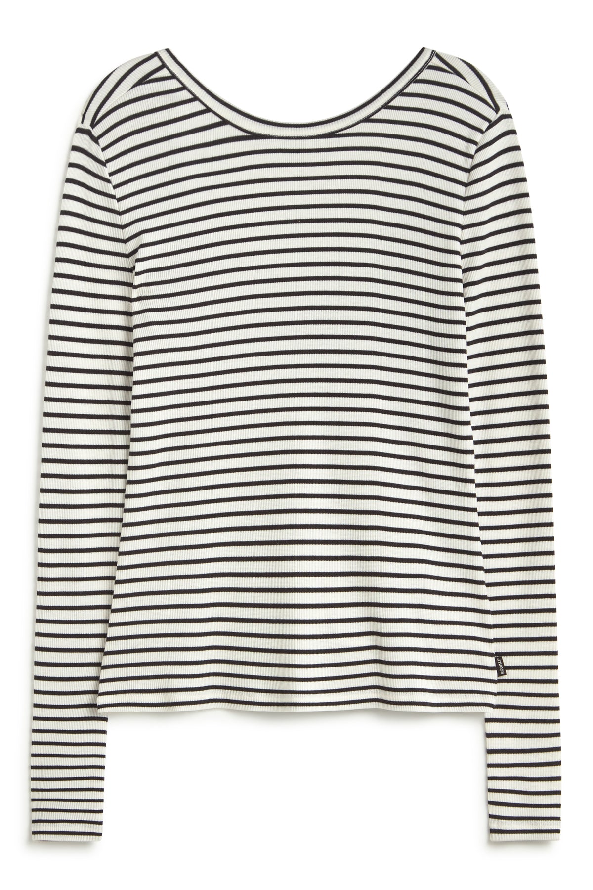 ecoalf-camiseta-de-manga-larga-faro-a-rayas-negra-66-tencel-lyocell-fit-ajustado image 8