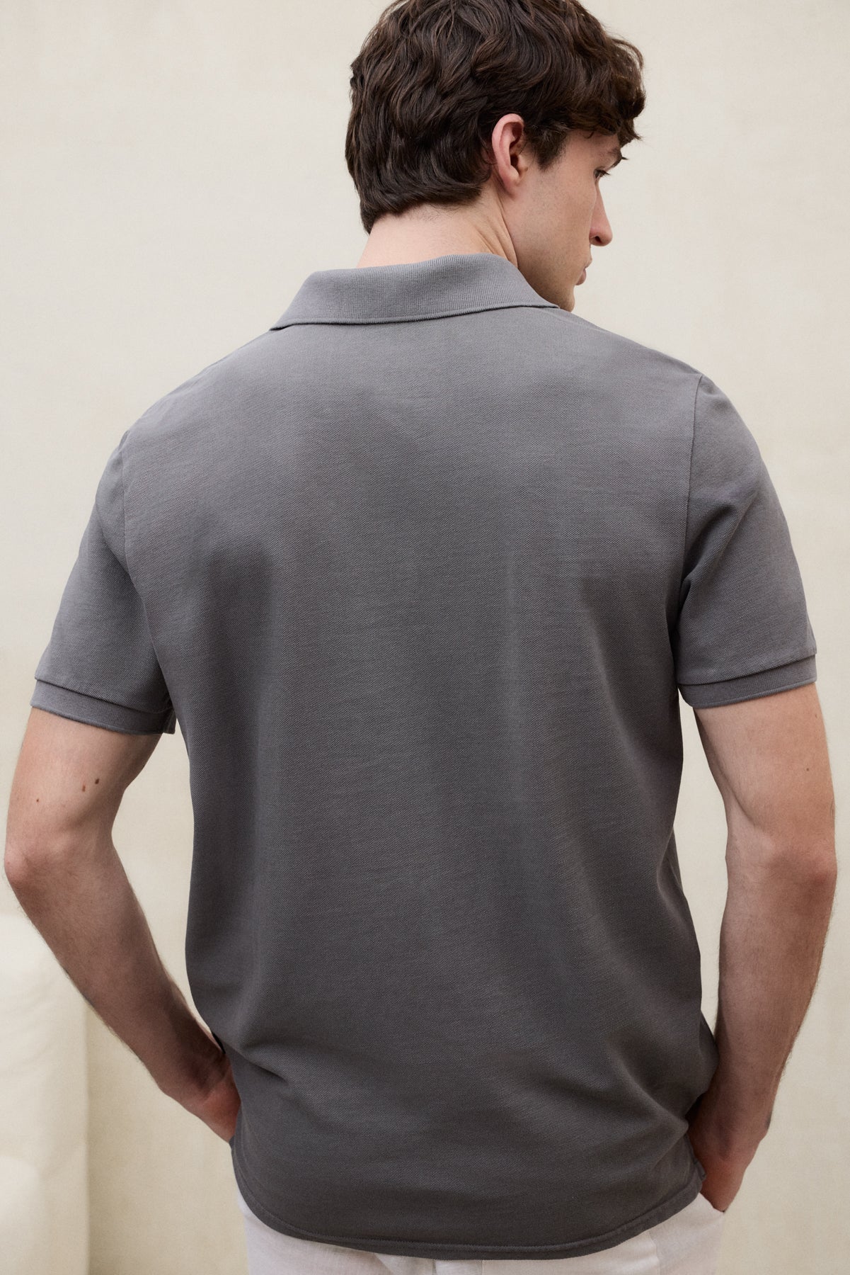 polo-ecoalf-tedan-de-piqu-en-algod-n-reciclado-color-marr-n-hombre-fit-regular image 2