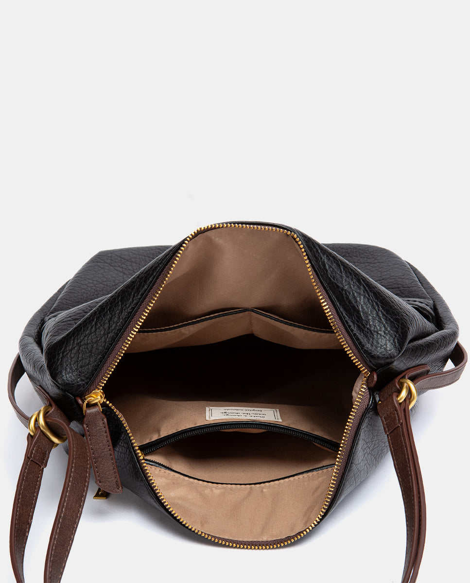 abbacino-bolso-multifuncional-reciclado-negro-hombro-y-mochila image 6