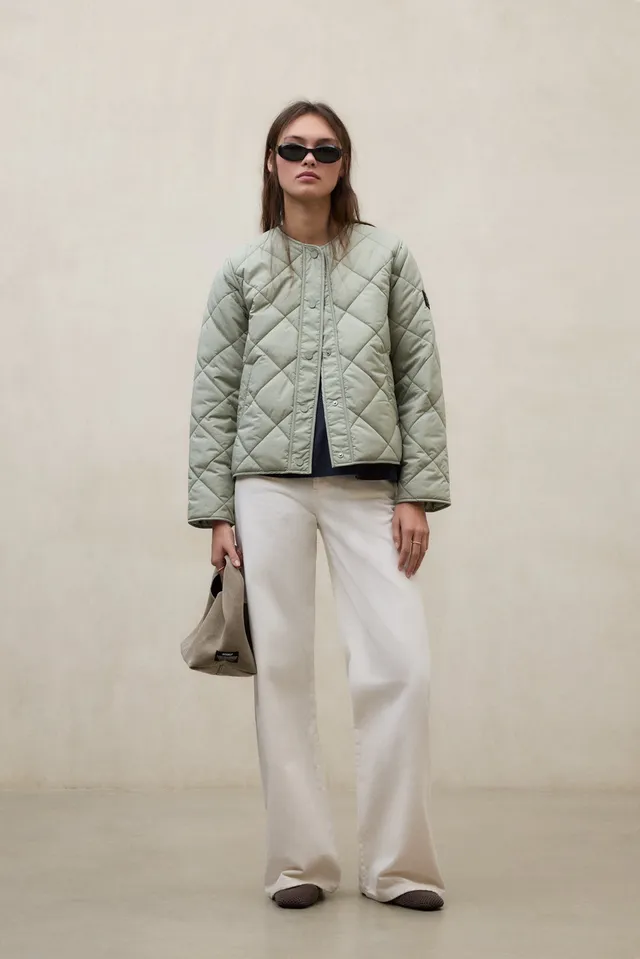 chaqueta-ecoalf-musa-rhomb-verde-para-mujer-poli-ster-100-reciclado-repelente-al image 1