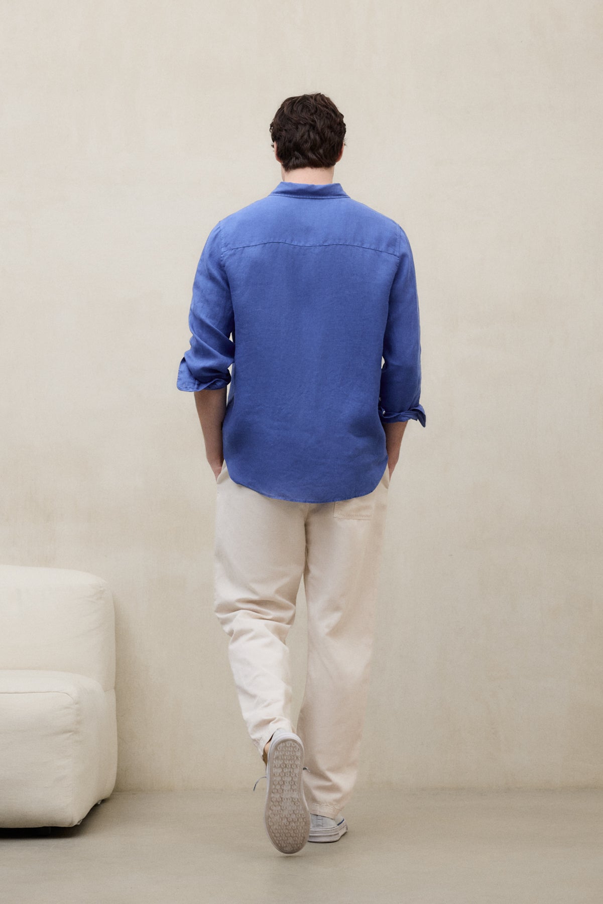 ecoalf-camisa-malibu-azul-de-hombre-100-lino-corte-regular-manga-larga-te-ida-en image 2