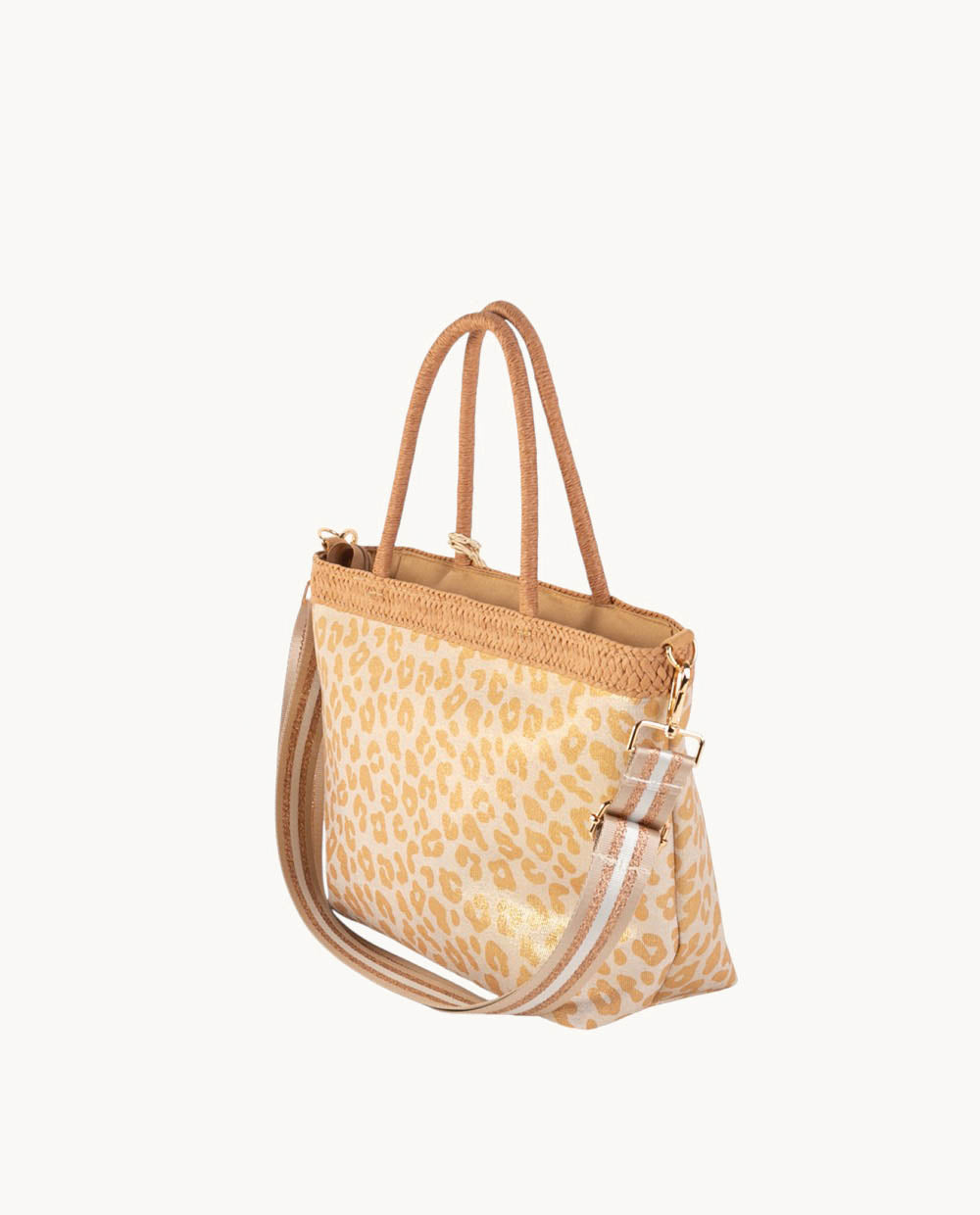 bolso-tote-peque-o-kbas-fibra-natural-y-canvas-con-cremallera-color-cobre image 2