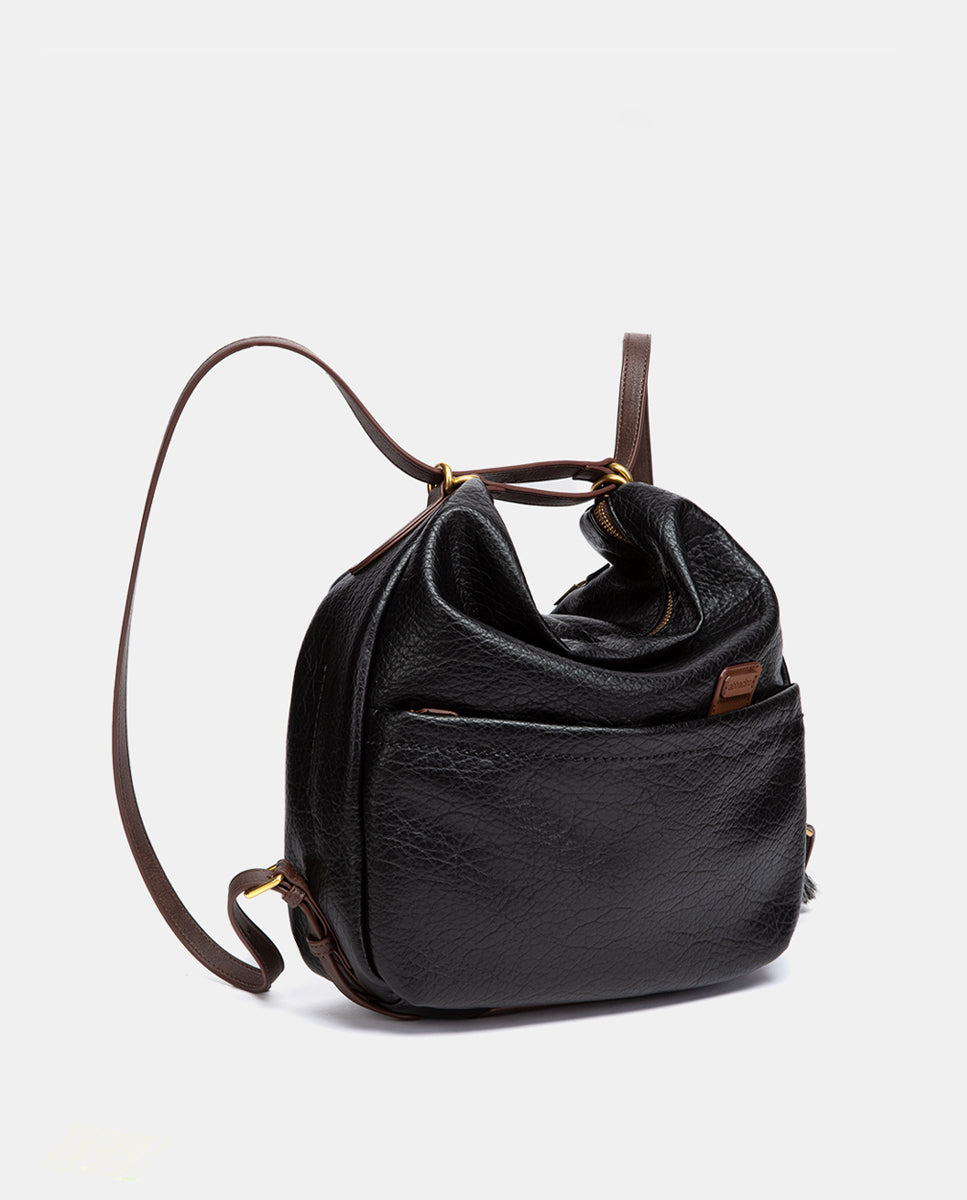 abbacino-bolso-multifuncional-reciclado-negro-hombro-y-mochila image 4