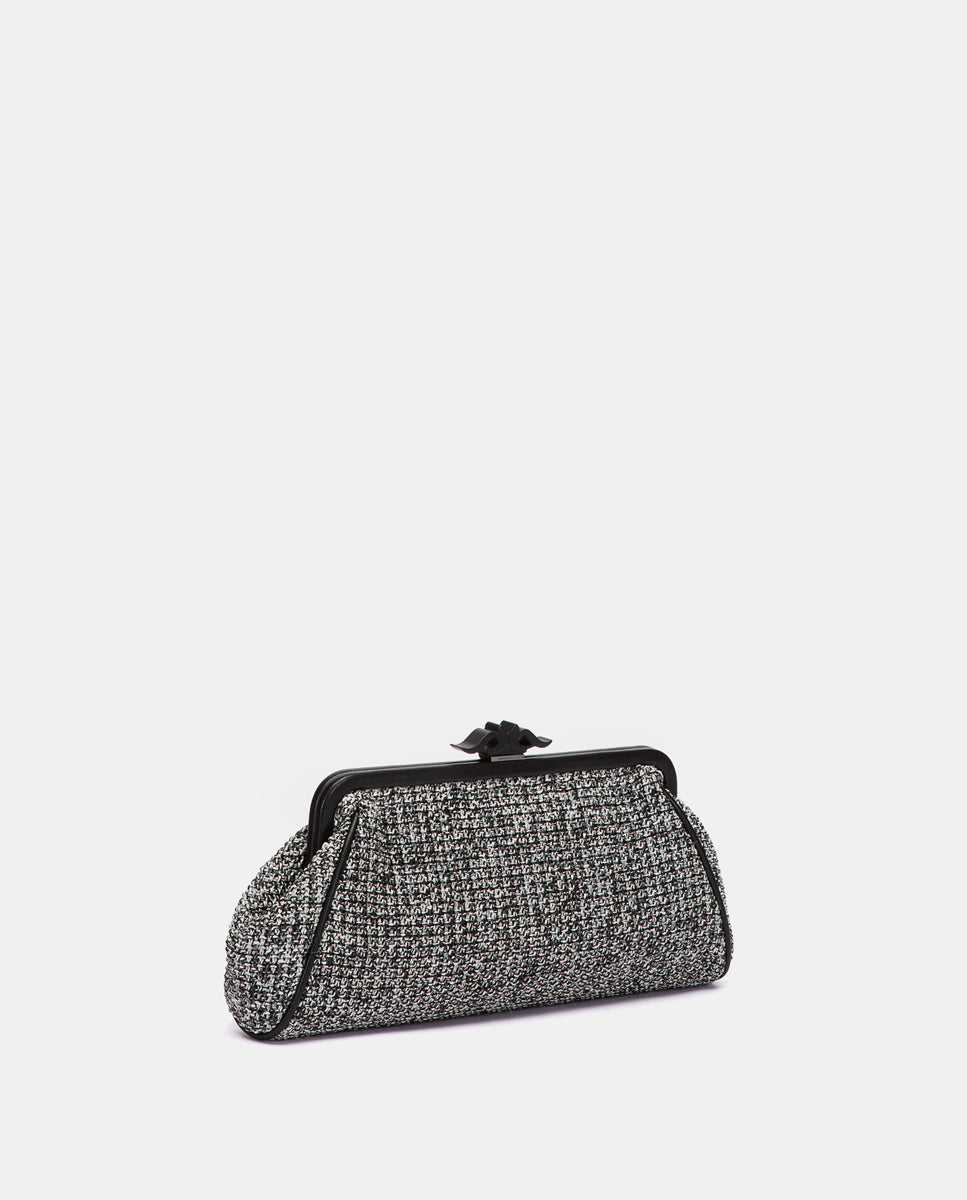 abbacino-clutch-de-fiesta-jaspeado-negro image 2