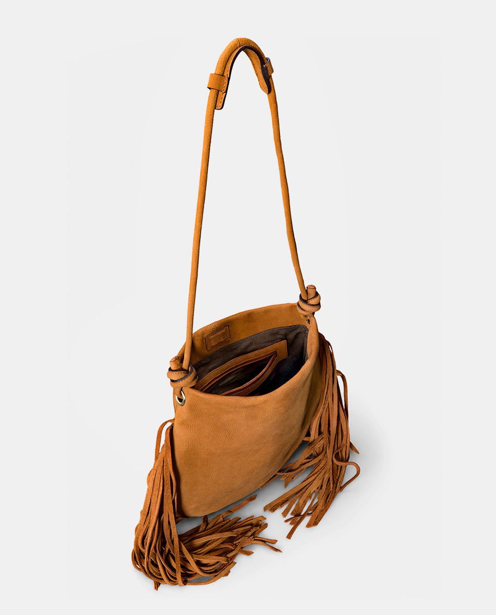 abbacino-bolso-de-hombro-en-piel-con-flecos-cognac image 5