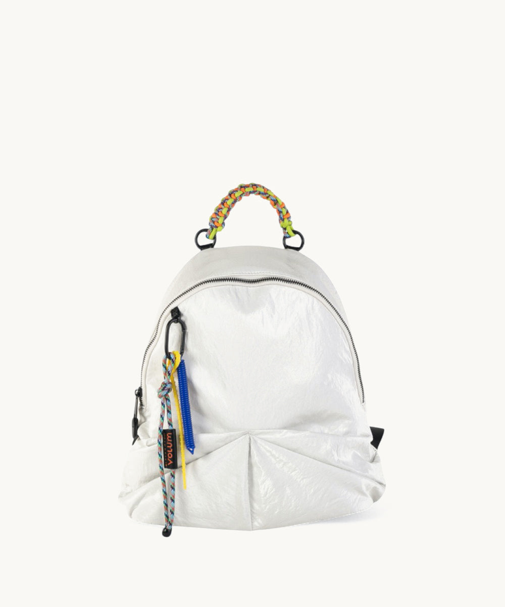 kbas-urban-rania-mochila-de-nylon-blanco-asa-trenzada-multicolor-resistente-al-a image 1