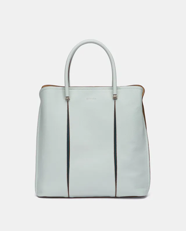 abbacino-bolso-de-mano-azul-shopper-reciclado image 1