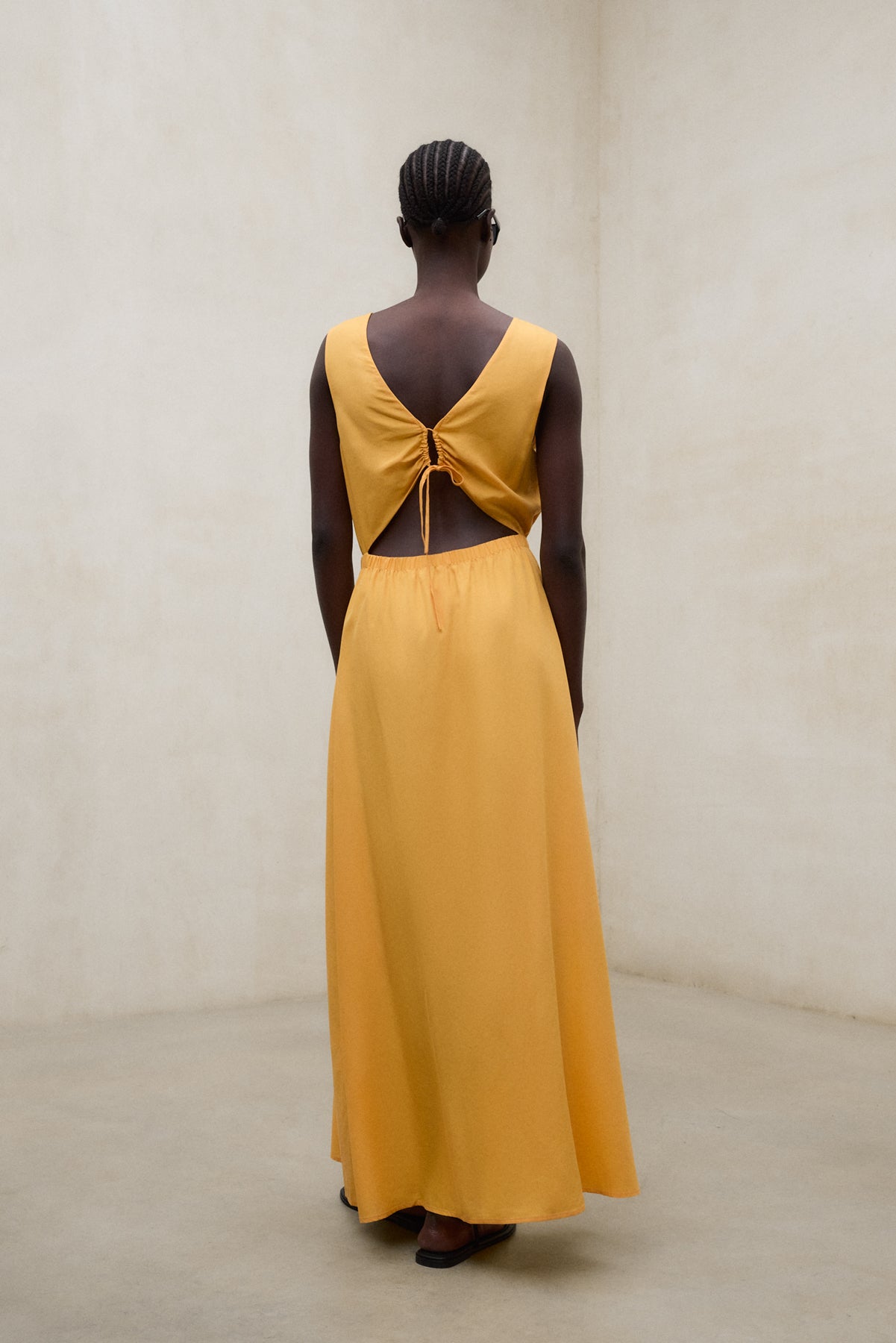 vestido-ecoalf-vittoria-naranja-de-tencel-lyocell-para-mujer image 6