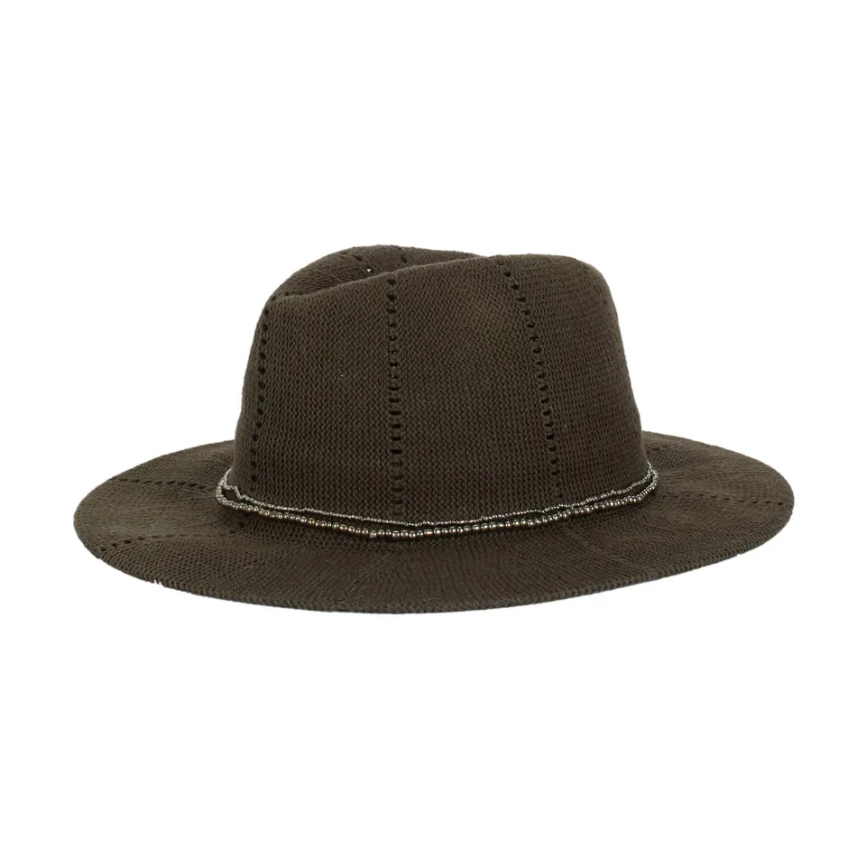 parfois-sombrero-de-punto-talla-nica-caqui-para-mujer image 1