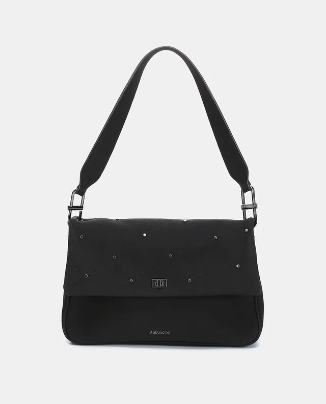 abbacino-bolso-de-hombro-materiales-reciclados-negro image 1