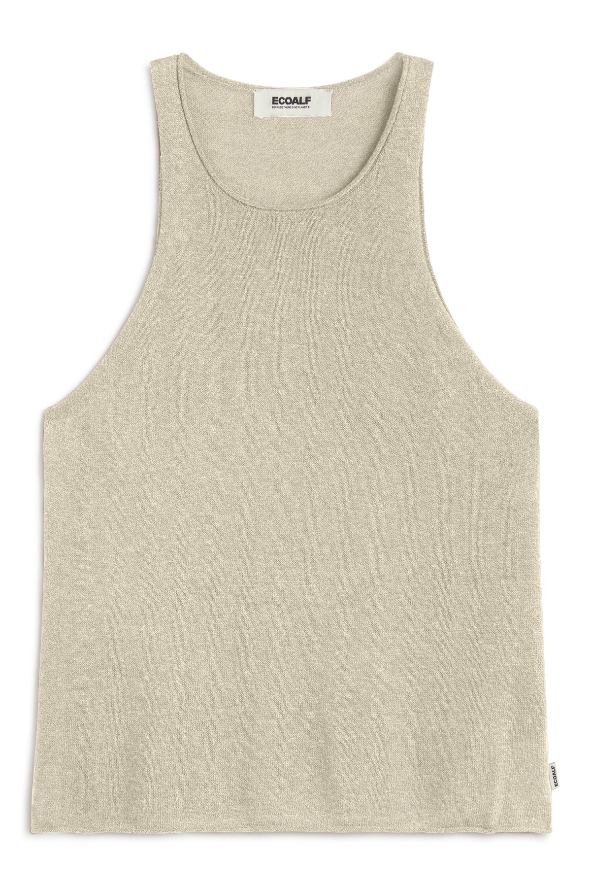 jersey-ceiba-beige-de-ecoalf-para-mujer-sin-mangas-y-cuello-redondo image 5