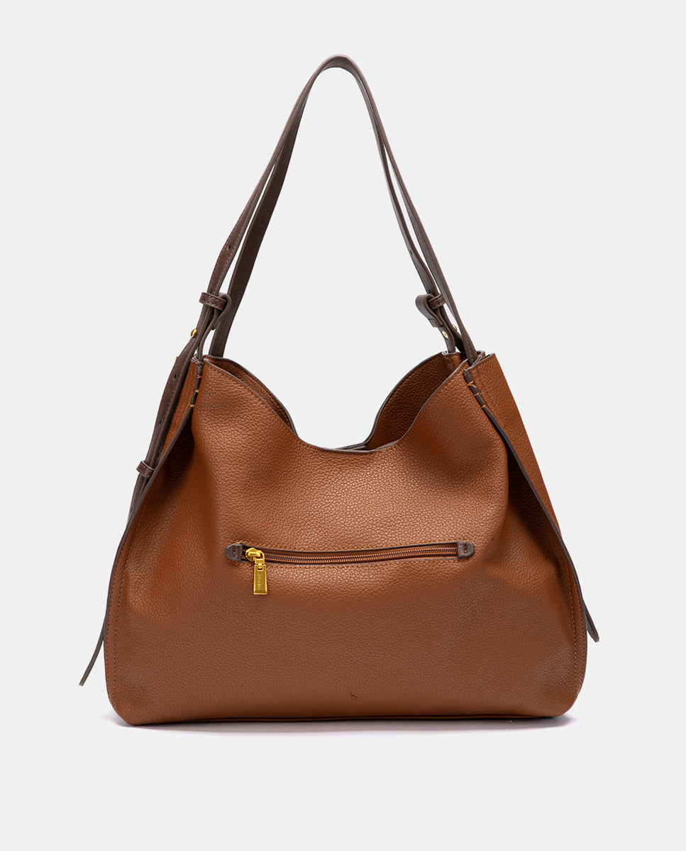 abbacino-bolso-de-hombro-borla-cognac-materiales-reciclados image 3
