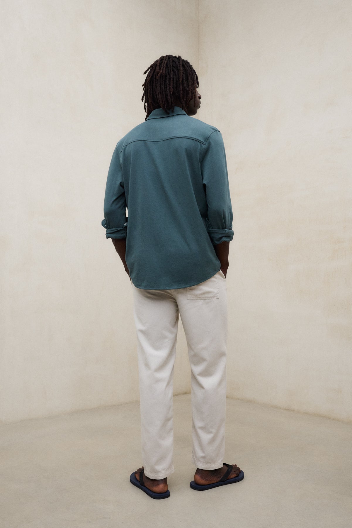 camisa-mole-de-ecoalf-para-hombre-en-verde-100-algod-n-reciclado image 4