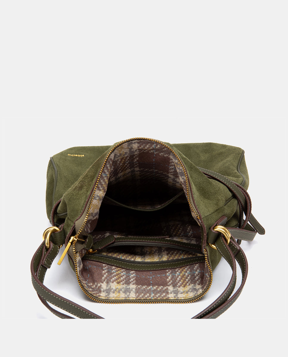 abbacino-bolso-multifuncional-hombro-mochila-serraje-verde image 6