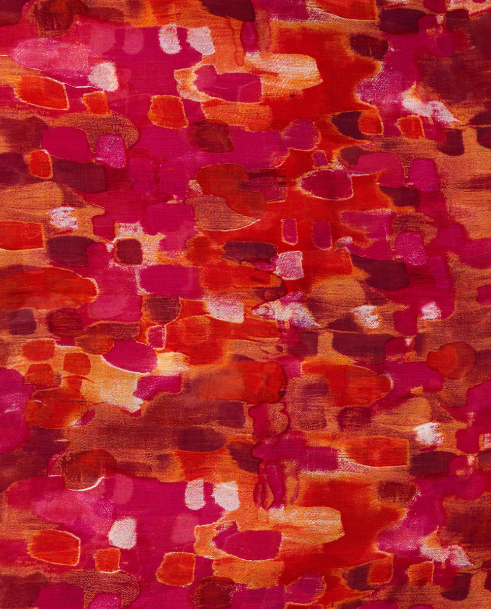 abbacino-pa-uelo-de-viscosa-estampado-abstracto-fucsia image 4