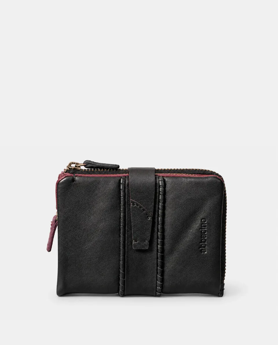abbacino-cartera-peque-a-piel-negra-mujer-con-monedero image 1