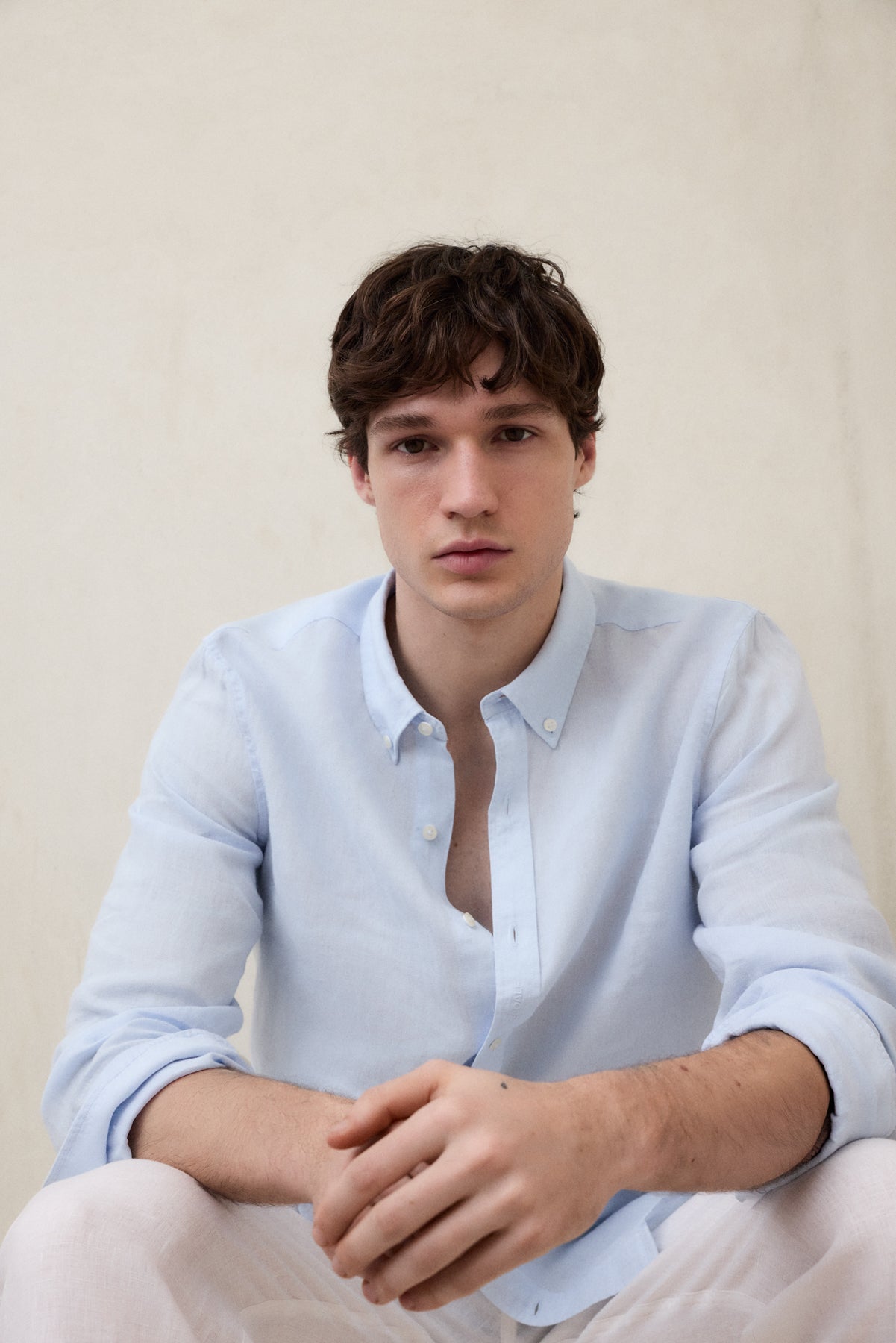 camisa-malibu-ecoalf-azul-claro-de-hombre-100-lino-manga-larga image 5