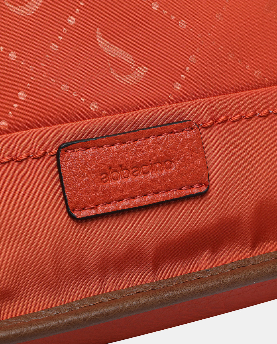 bandolera-abbacino-materiales-reciclados-naranja-jacquard image 7