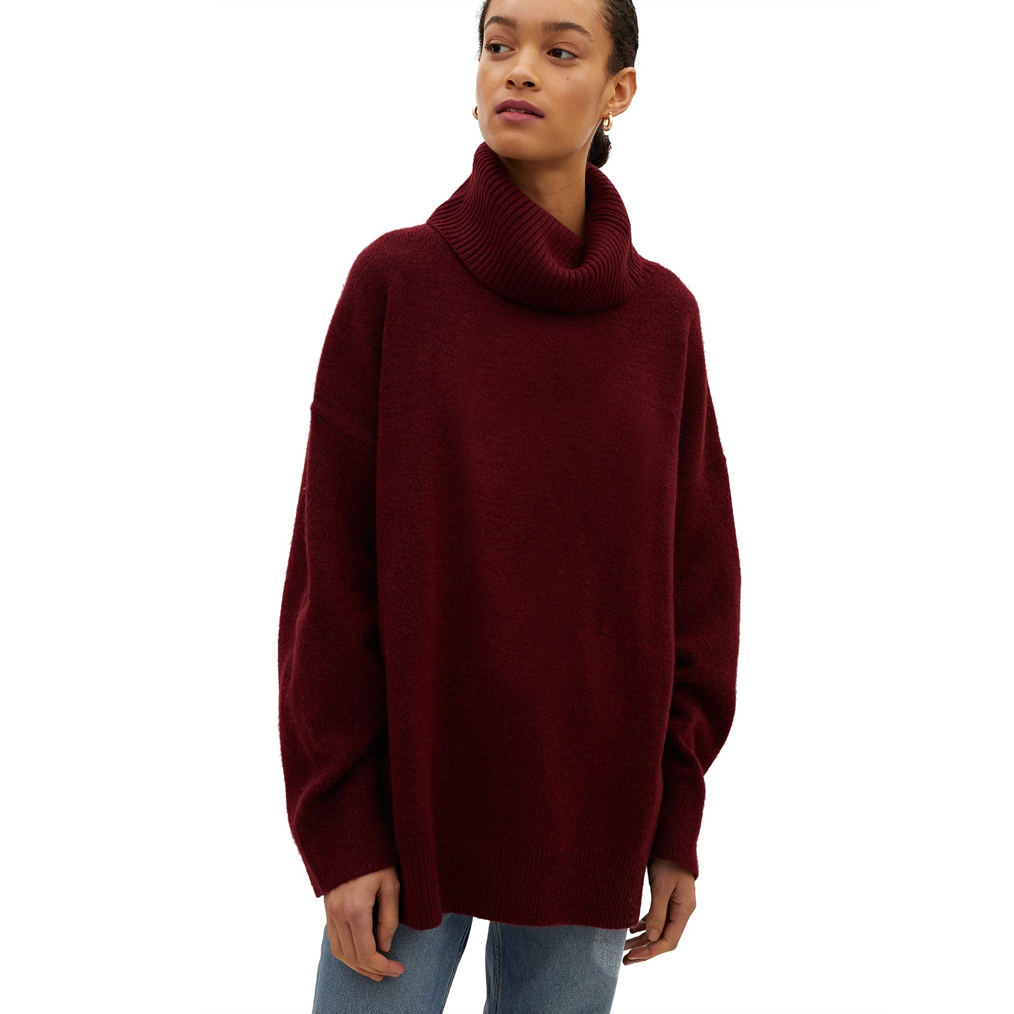 parfois-jersey-grape-punto-burdeos-mujer-talla-nica image 4