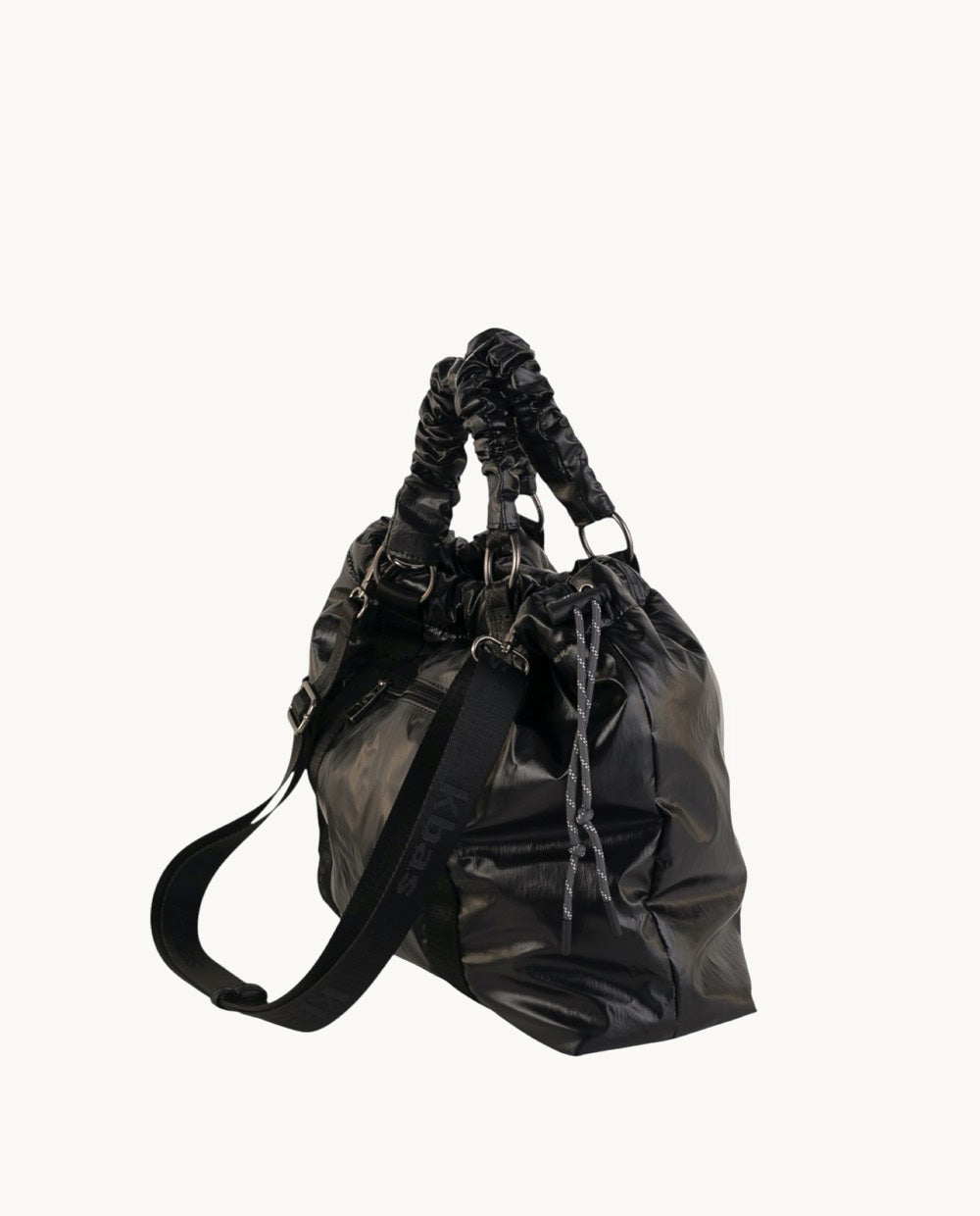 tote-de-nylon-metalizado-kbas-negro-36x16x27-cm image 2