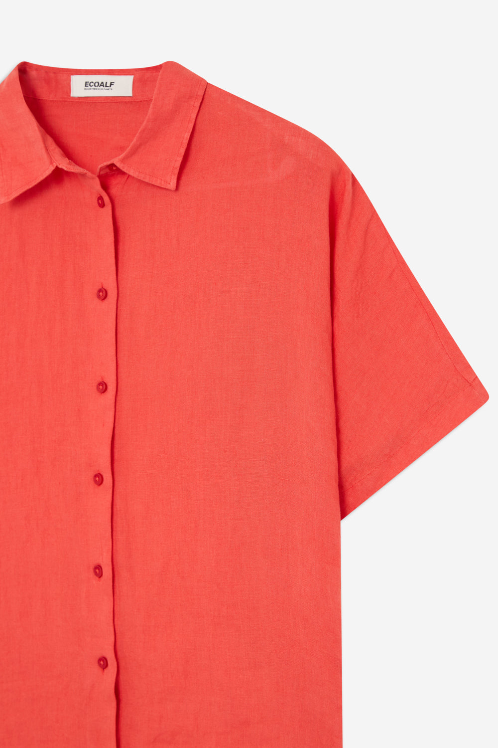 ecoalf-camisa-melania-naranja-de-mujer-80-lino-y-20-lino-reciclado-ligera-y-vega image 5
