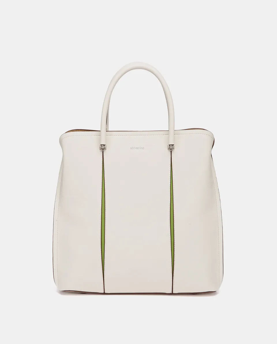 abbacino-bolso-mano-shopper-reciclado-beige-oficina image 1
