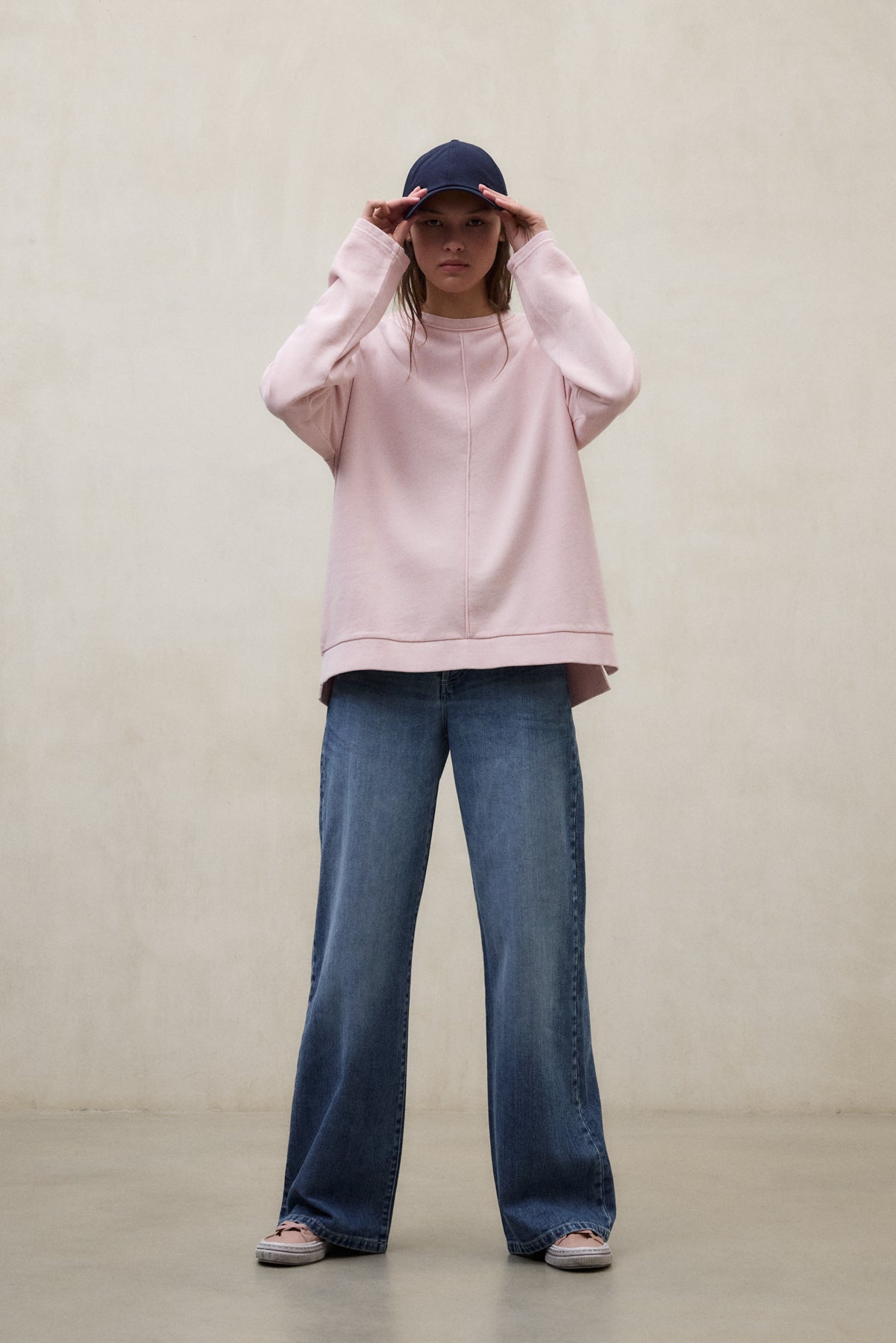 ecoalf-sudadera-ankara-rosa-mujer-fit-oversize-100-algod-n-reciclado-cuello-redo image 5