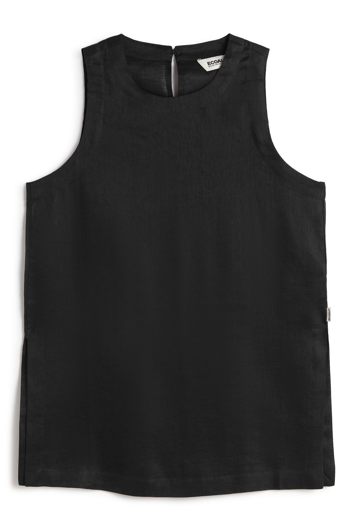 camisa-sia-negra-de-lino-para-mujer-ecoalf image 8