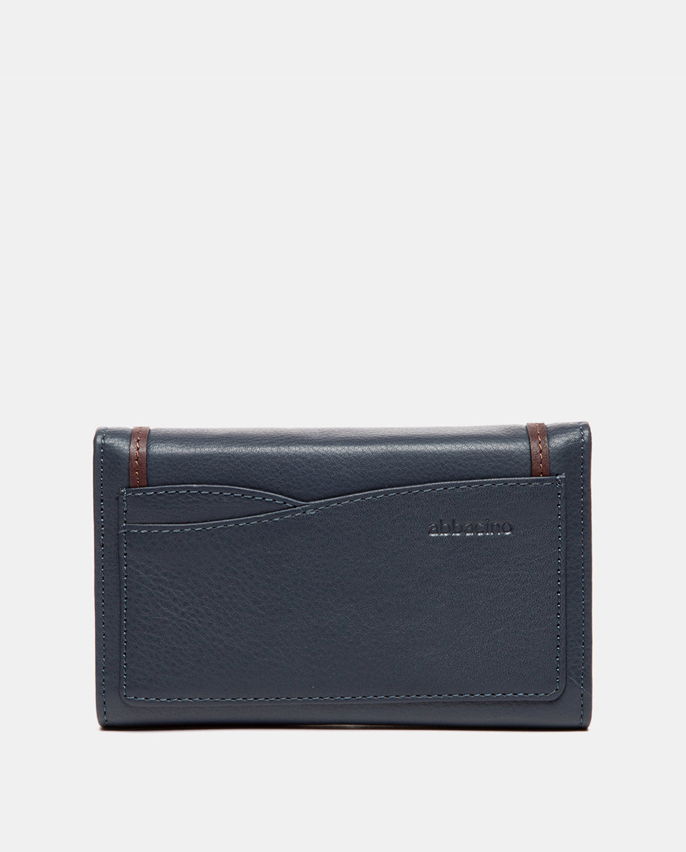 abbacino-cartera-mediana-piel-azul-con-solapa image 3