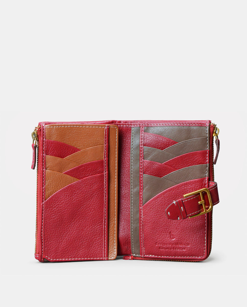 abbacino-cartera-mediana-mujer-piel-roja image 2