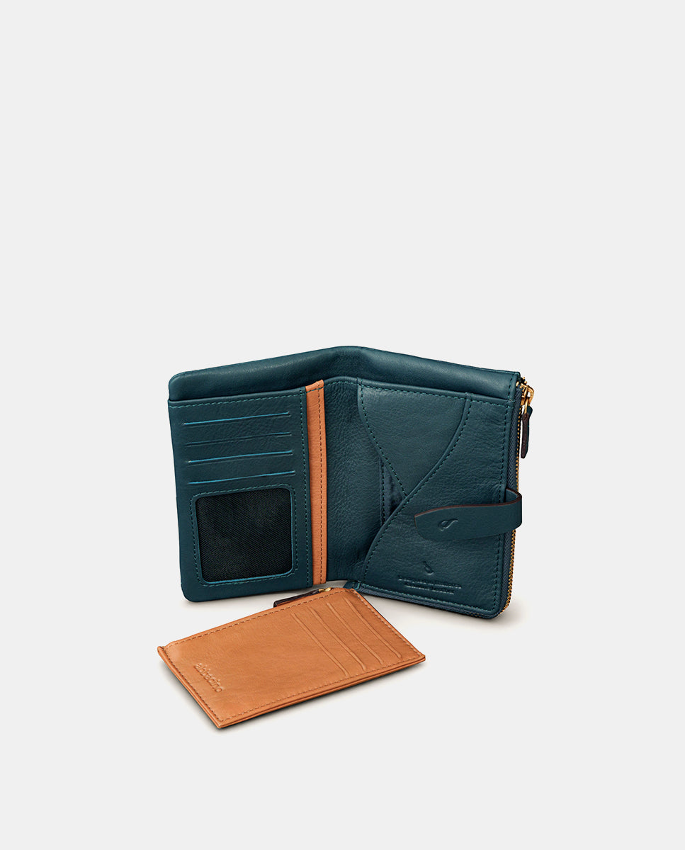 abbacino-cartera-mediana-azul-en-piel-de-mujer image 5