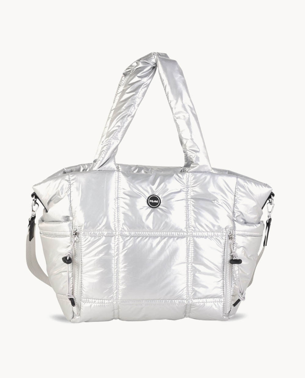 kbas-shopper-de-nylon-con-cremallera-color-plata image 1