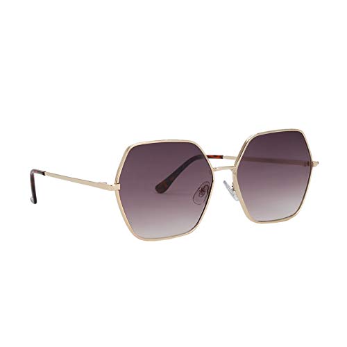 parfois-gafas-de-sol-met-licas-hexagonales-mujer-oro-claro image 8