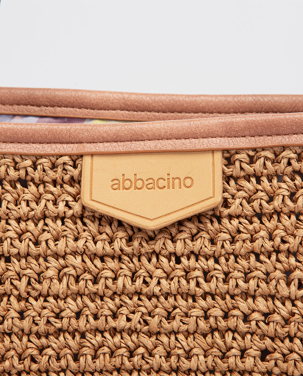 abbacino-capazo-shopper-de-rafia-camel image 6
