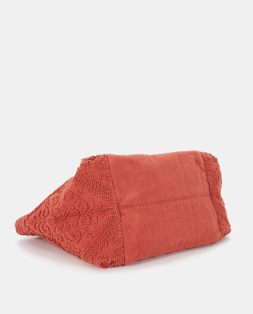 abbacino-bolsa-de-playa-algod-n-bordada-naranja image 4