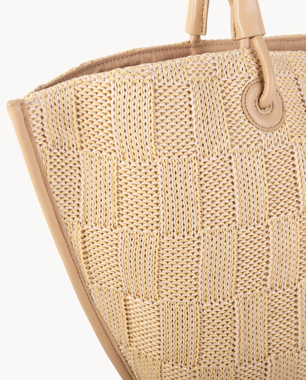 bolso-tote-kbas-de-polipropileno-con-cremallera-color-beige image 3
