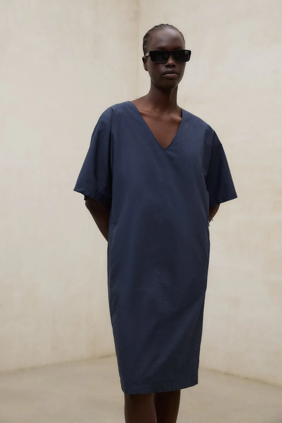 ecoalf-vestido-ludovica-azul-de-algod-n-regenerativo image 1