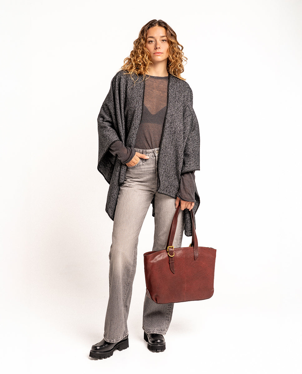 abbacino-poncho-mujer-negro-talla-nica-tacto-suave-c-lido image 5