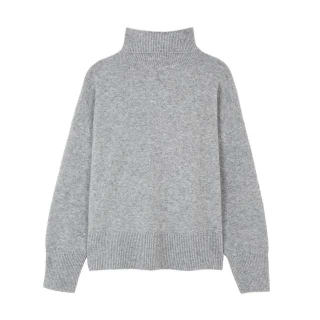 parfois-jersey-de-punto-de-cuello-alto-mujer-gris image 1