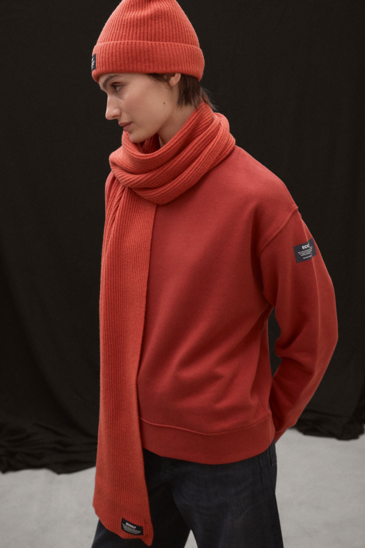 ecoalf-sudadera-godoy-naranja-de-algod-n-reciclado-para-mujer image 4