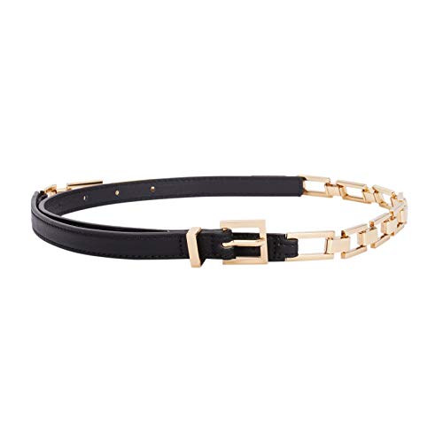 parfois-cintur-n-estrecho-eslabones-negro-mujer image 4