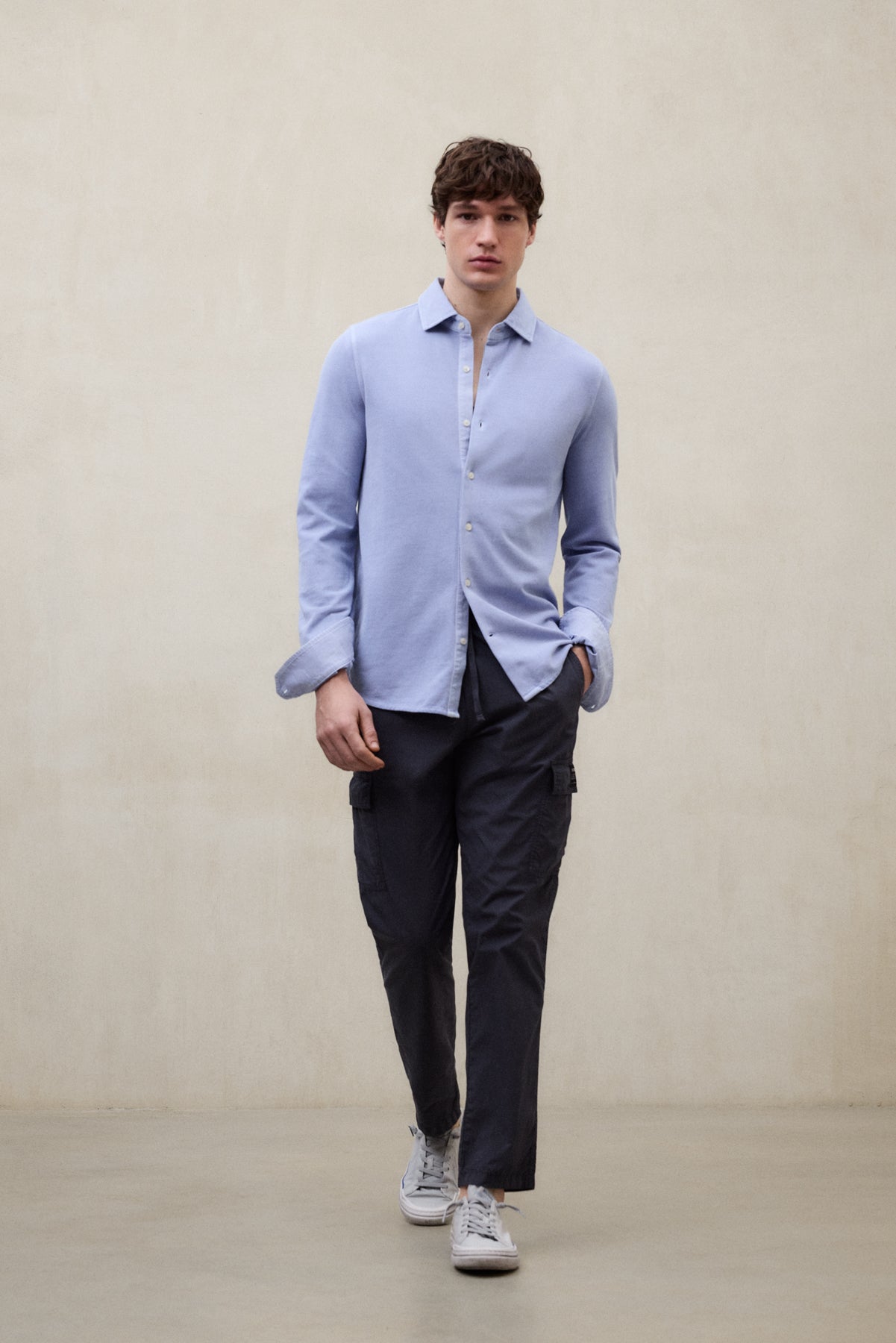 ecoalf-camisa-new-gotham-azul-de-algod-n-reciclado-para-hombre image 2