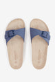 abbacino-sandalia-plana-mujer-ante-azul-con-hebilla image 6