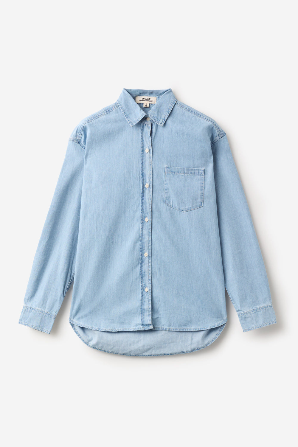 ecoalf-camisa-vaquera-daria-denim-100-algod-n-reciclable-con-botones-de-corozo-y image 4