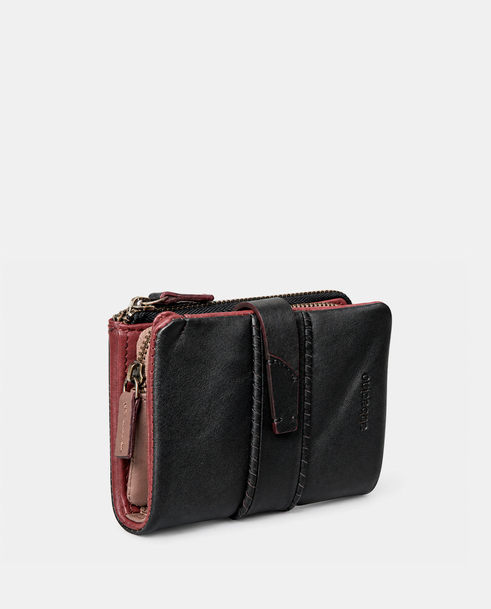 abbacino-cartera-peque-a-piel-negra-mujer-con-monedero image 3